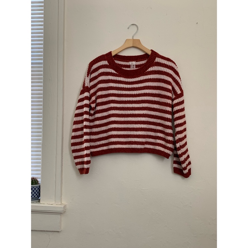 Cropped Striped Sweater